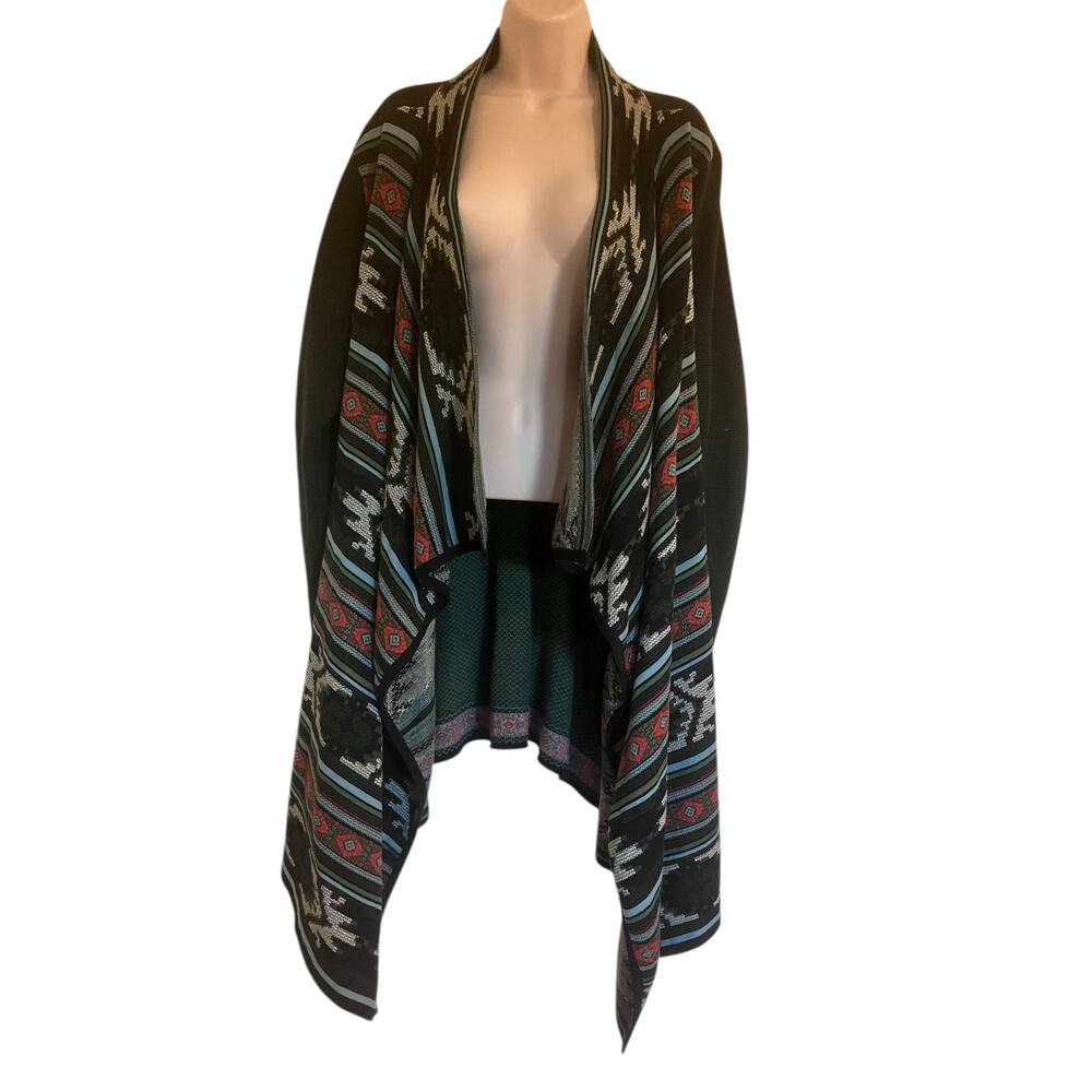 Icelandic Design Multicolor Aztec Longsleeve Long… - image 5